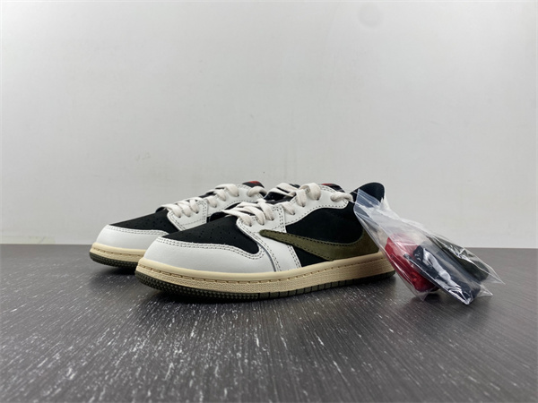 TRAVIS SCOTT X AIR JORDAN 1 LOW OG PS ''OLIVE''  FOR KID DZ5909-106